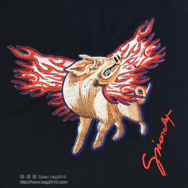 Givenchy短袖 19春夏新款 紀梵希黑色男T恤  tzy1836